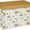 ATMOSPHERA Opbergdoos/opberg Box Van Karton Met Oker Geel Dinosaurus Print - 38 X 24,5 X 25 Cm - Opvouwbare Doos Met Deksel -Thuisopslag 1200x885 2