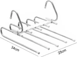 Atlantico® - Kledinghanger - Ruimtebesparend - Verticaal - Inklapbaar - Broekhanger - Kunststof - RVS - Kledinghangers - Kledinghangers Broeken - Jeans - Broeken -Thuisopslag 1200x888 6