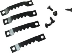 Merkloos Schilderij Haakjes + Schroeven Set - Canvas - Fotolijst - Zaagtandhangers - Zwart - 10 Stuks