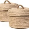 Oliva's - Jute Mandjes - Opbergmand - Opbergbakje - Opbergmandjes - 3L - Set Van 2 Stuks -Thuisopslag 1200x898 4