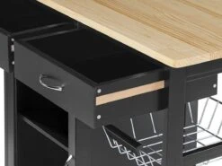 Beliani BOVES - Keukentrolley - Zwart - MDF 32 Beliani BOVES - Keukentrolley - Zwart - MDF -Thuisopslag 1200x900 107