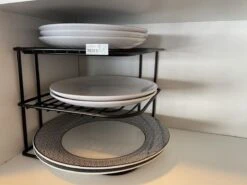 3BMT - Hoekkastrek - 3 Laags Bordenrek - Serviesorganizer - Zwart -Thuisopslag 1200x900 114