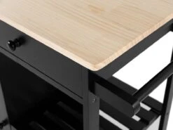 Beliani TRAPANI - Keukentrolley - Zwart - MDF 32 Beliani TRAPANI - Keukentrolley - Zwart - MDF -Thuisopslag 1200x900 99