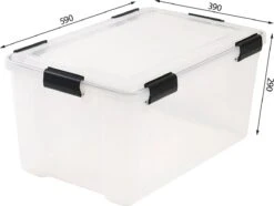 IRIS Airtight Box Opbergbox - 50L - 2 Stuks - Transparant/Zwart 11 IRIS Airtight Box Opbergbox - 50L - 2 Stuks - Transparant/Zwart -Thuisopslag 1200x904 4