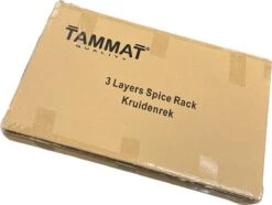 TammaT - Kruidenrek - Kruidenrek Staand - Inklapbare Keukenrek - 3-laags 35x21x56,5CM - Keuken Organizer - Aanrecht Organizer - Keuken Opslag - Roestvrij Staal - Opbergrek - Keuken Organizers - Roestvrij En Krasvrij -Thuisopslag 1200x906