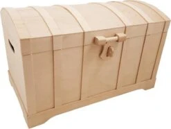 Houten Speelgoedkist Schatkist Blank