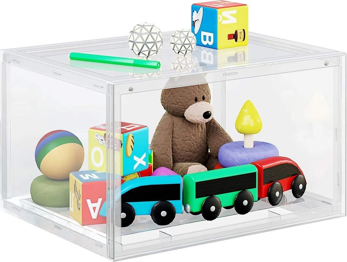 Songmics Schoendozen, Set Van 6 Stapelbare Schoen Organizers - Transparant Plastic - 46, 36 X 28 X 22 Cm 11 Songmics Schoendozen, Set Van 6 Stapelbare Schoen Organizers - Transparant Plastic - 46, 36 X 28 X 22 Cm - Afbeelding 9