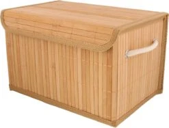 OMID HOME® - Bamboe Opbergmand - Opbergmand Naturel- Opbergbox Voor In Kast - 30 X 20 X 19 Cm -Thuisopslag 1200x908 2
