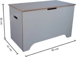 Opbergkist / Speelgoedkist XL (150L) - Stevig - Kwalitatief - Massief Hout - Schilder In Blauw / Roze / Zwart / Groen / Krijtbordverf - Speelgoed - Kinderen (Opbergbox - Opbergbank - Opbergdoos - Dekenkist - Speelgoedbank - Houten Kist) -Thuisopslag 1200x909 35