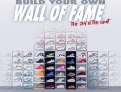 Merkloos Sneaker Box - Schoenenopberger - Stapelbaar - Transparant Sideways (met Deurtje En Magneetjes) -Thuisopslag 1200x911 8