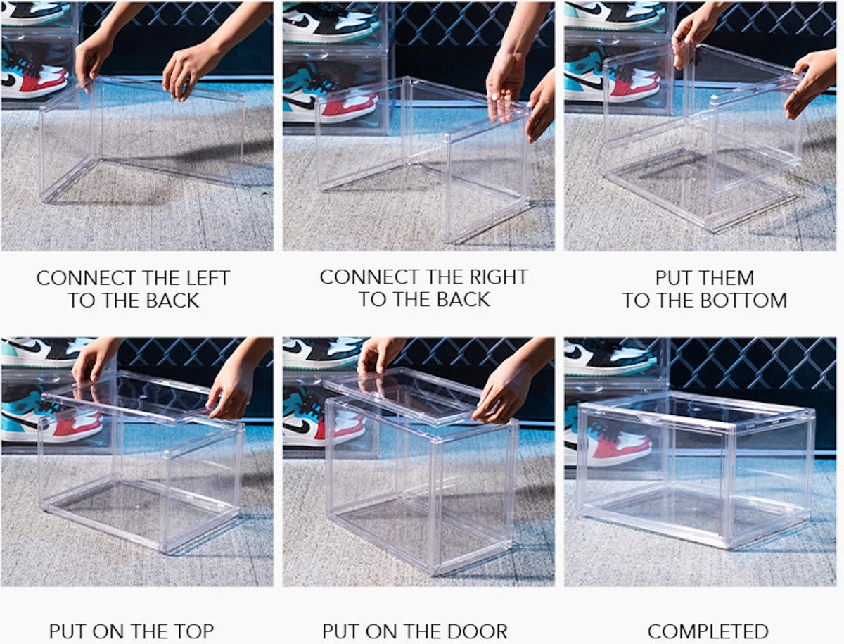 Repus - Schoenen Doos - Premium Quality - Shoe Box - Transparant Opberger - Sneakers Display - Shoes Collector - Limited Edition - Magneetsluiting - Opstapelbaar - 1 Stuk 6 Repus - Schoenen Doos - Premium Quality - Shoe Box - Transparant Opberger - Sneakers Display - Shoes Collector - Limited Edition - Magneetsluiting - Opstapelbaar - 1 Stuk - Afbeelding 4