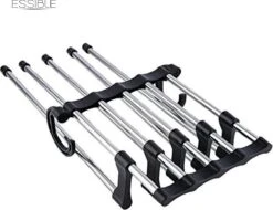 Merkloos ESSIBLE Kledingkast Organizer – Anti Slip - Ruimtebesparende Kledinghangers – Kleerhanger – Kledinghanger – Broekhanger – Functionele Hanger Kleerkast –Handige Kledinghangers -Thuisopslag 1200x921 4