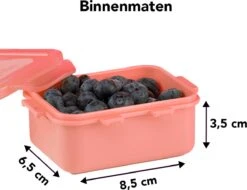 Lock&Lock (mini) Vershoudbakjes Set Met Deksel - Snackdoosjes - Snackbox - Babyvoeding Bewaarbakjes - Set Van 4 Stuks - Roze - 180 Ml - Kinderen En Volwassenen - Lekvrij - BPA Vrij -Thuisopslag 1200x923 1