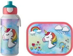 Mepal – Lunchset Campus (pu + Lb) – Pop-up Drinkfles En Broodtrommel Voor Kinderen – Unicorn – Bento Box – Lekvrij -Thuisopslag 1200x923 2