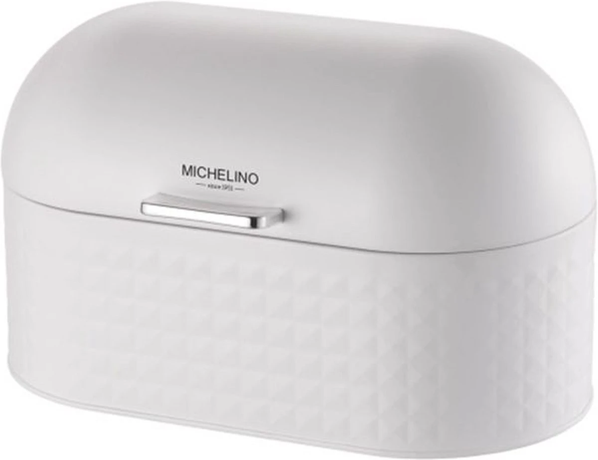 Michelino Broodtrommel - Wit - 33,5 X 19,5 X 20 Cm 3 Michelino Broodtrommel - Wit - 33,5 X 19,5 X 20 Cm