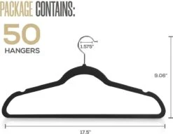 Merkloos Antislip Kledinghangers 50 Stuks – Broeklat – Kleerhangers – Zwart 9 Merkloos Antislip Kledinghangers 50 Stuks – Broeklat – Kleerhangers – Zwart -Thuisopslag 1200x926