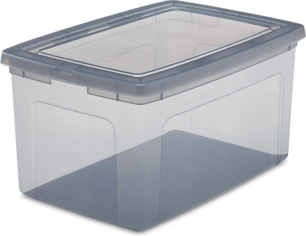 IRIS Modular Clear OpbergBox - 50L - 3 Stuks - Grijs 7 IRIS Modular Clear OpbergBox - 50L - 3 Stuks - Grijs - Afbeelding 5