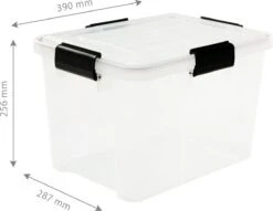IRIS Airtight Box Opbergbox - 20L - 3 Stuks - Transparant/Zwart 10 IRIS Airtight Box Opbergbox - 20L - 3 Stuks - Transparant/Zwart -Thuisopslag 1200x927 2