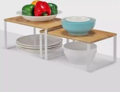 SensaHome Keuken Organizer - Bureau Organizer - Aanrecht Organizer - Keukenrek/Kruidenrek/Badkamer Organizer - Set Van 2 - Wit -Thuisopslag 1200x930 1