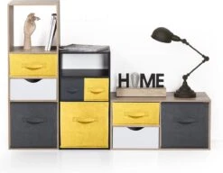 Five® Opvouwbare Zwarte Velvet Mand 31 X 31 X 31 Cm - Zwart - Opvouwbaar -Thuisopslag 1200x932 2