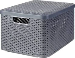 Curver Style Mand L - 30L - Antraciet Met Deksel 21 Curver Style Mand L - 30L - Antraciet Met Deksel -Thuisopslag 1200x935 5