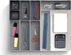 De Millennials Duurzame 10-delige Modulaire Lade Organizer (10 Bakken) - Bestekbak Ladeverdeler Ladebak Organiser Lade Inzet Bak Opbergbak Houder Verdeling Bureau/Keukenklade/Keuken/Badkamer - Inzetbak Opbergbakken Voor Opbergen Van Bestek -Thuisopslag 1200x939 1