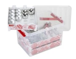 Q-line Kerstballen Opbergbox 22L - Trays Voor 60 Kerstballen - Transparant/rood 22 Q-line Kerstballen Opbergbox 22L - Trays Voor 60 Kerstballen - Transparant/rood -Thuisopslag 1200x939 4