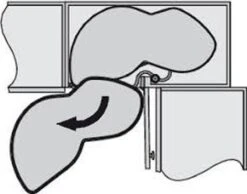 Milano Luxurious® Hoek Keukenkast Organizer Linksdraaiend – 2 Schuifplateaus - Deurbreedte 45 Cm – Antraciet -Thuisopslag 1200x943