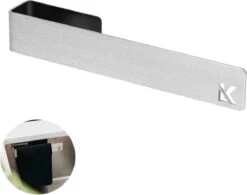 Kitchen Lab Co.® Vaatdoek Caddy™ Met Plakstrip - RVS - Vaatdoekhouder - Gootsteen Organizer - Aanrecht Organiser