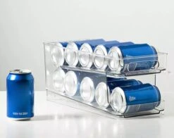 Blikjes Dispenser Voor Koelkast Organisatie - Blikjes Organizer - Blikjeshouder Voor Koelkast - Keukenbakjes - Blikjesrek - Handig Voor Thuis En Op Reis -Thuisopslag 1200x951 5