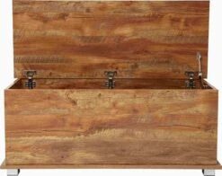 Opbergkist - Speelgoedkist - Dekenkist - 100 Cm Breed - Vintage Bruin