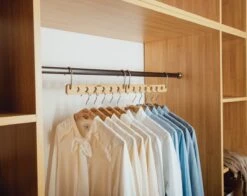 JoFlow® 6-in-1 Kledinghanger | INCLUSIEF 6 Klerenhangers | Ruimtebesparende Antislip Klerenhanger Hout Bamboe | Hang Tot Wel 6 Kledingstukken Op! -Thuisopslag 1200x951 9