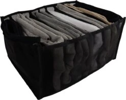 Orange85 Kledingkast Organizer - Broeken Lade Organizer - Lade Organizer 9 Vakken - Zwart - 2 Stuks - Ordenen -Thuisopslag 1200x952 4