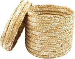 Opberg En Plantenmand Naturel Met Deksel | Set Van 2 Klein & Groot | Handgemaakt | Natuurlijke Mand / Opberg Mand | Planten Accessoires | Organizer 12 Opberg En Plantenmand Naturel Met Deksel | Set Van 2 Klein & Groot | Handgemaakt | Natuurlijke Mand / Opberg Mand | Planten Accessoires | Organizer -Thuisopslag 1200x953 2