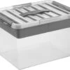 Sunware - Q-line Opbergbox Met Inzet 22L Transparant Metaal - 40 X 30 X 26 Cm -Thuisopslag 1200x953 9