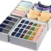 Ondergoed Lade Organizer (Set Van 4) - Kleding Opbergbox - Opbergsysteem Voor BH / Sokken / Stropdas / Lingerie / Babykleding - Kast Verdeler En Opberger / Opbergdoos / Opbergbox