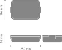 Brabantia Make & Take Bento Lunchbox Incl Bentobox - Large - Kunststof - Light Grey -Thuisopslag 1200x959 2