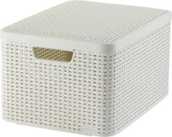 Curver Style Mand L - 30L - Wit Met Deksel