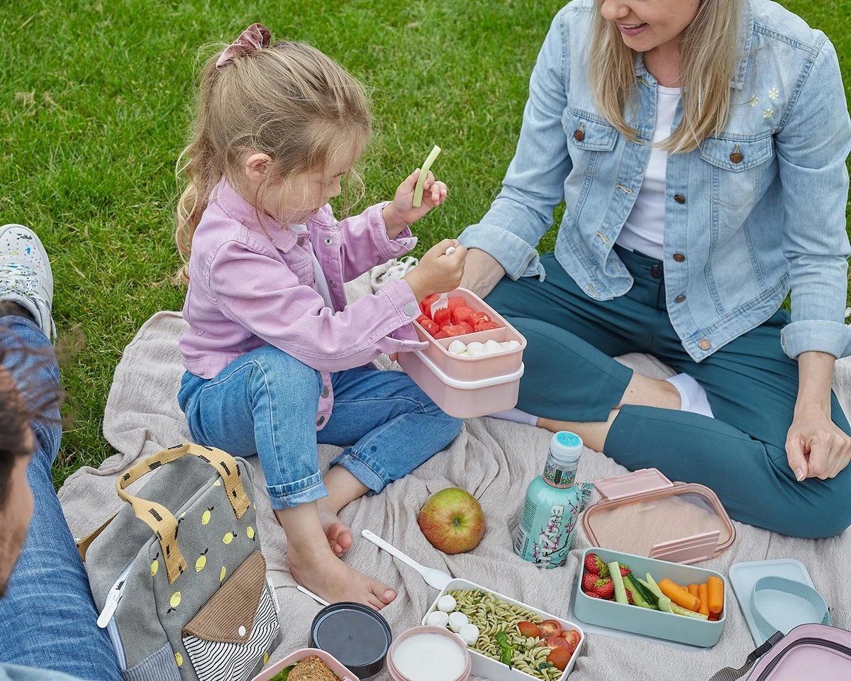 Homra Lunchbox STAQS Pink - Bento Box - 2 Laags Broodtrommel - 3 Compartimenten - Roze - Lunch To Go - Duurzaam Kunststof - BPA Vrij - 3 Vaks Lunchtrommel Voor Volwassenen - Inclusief Bestek - Magnetron, Diepvries, Vaatwasser Bestendig - Vers Houden 13 Homra Lunchbox STAQS Pink - Bento Box - 2 Laags Broodtrommel - 3 Compartimenten - Roze - Lunch To Go - Duurzaam Kunststof - BPA Vrij - 3 Vaks Lunchtrommel Voor Volwassenen - Inclusief Bestek - Magnetron, Diepvries, Vaatwasser Bestendig - Vers Houden - Afbeelding 11