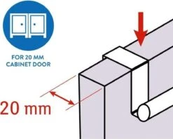 Tatkraft Spread - Verstelbaar RVS Kastdeur Handdoekrek - Keukenkast Deur Handdoek/Vaatdoek Houder Rek Stang Hanger - Towel Rack Kast Deurhanger Deurhaak Keuken - Uitschuifbaar In Lengte Van 25-40 CM -Thuisopslag 1200x965 3
