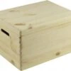 Houten Kist Met Klepdeksel - 39,5 X 29,5 X 23 Cm - Inhoud 27,6L - Grenen Houten Kistje - Opbergkisten -Thuisopslag 1200x971 3