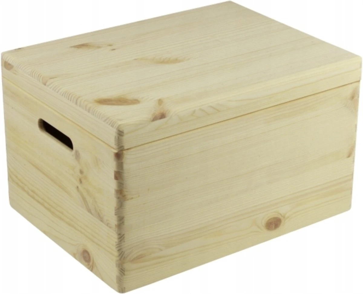 Houten Kist Met Klepdeksel - 39,5 X 29,5 X 23 Cm - Inhoud 27,6L - Grenen Houten Kistje - Opbergkisten 3 Houten Kist Met Klepdeksel - 39,5 X 29,5 X 23 Cm - Inhoud 27,6L - Grenen Houten Kistje - Opbergkisten