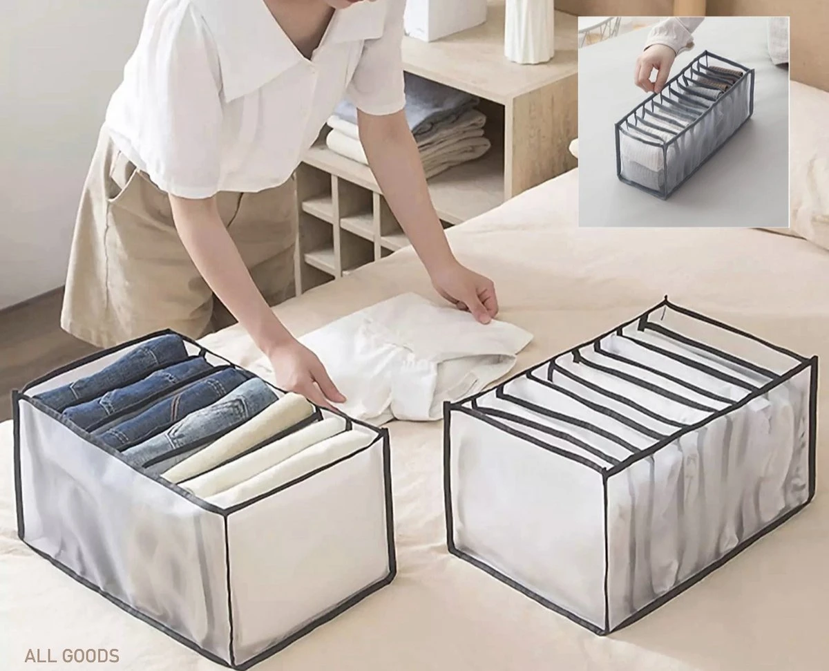 Kleding Broeken Organizer Set Van 3 - Jeans Lade Organizer Opbergbox Kast Kledingkast- Ondergoed Sokken Organizer - Broekhanger Ruimtebesparende Kledinghangers 3 Kleding Broeken Organizer Set Van 3 - Jeans Lade Organizer Opbergbox Kast Kledingkast- Ondergoed Sokken Organizer - Broekhanger Ruimtebesparende Kledinghangers