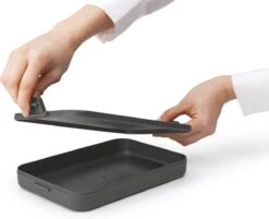 Brabantia Make & Take Lunchbox - Plat - Kunststof - Dark Grey -Thuisopslag 1200x978