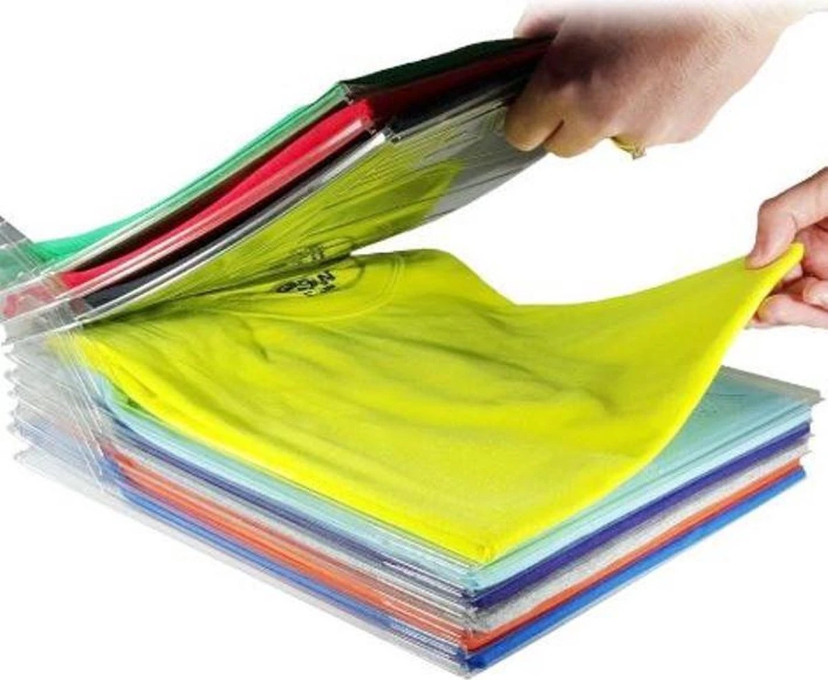 20-stuks Transparante Shirt Organizer - Perfect Voor Het Ordenen Van Uw Shirts - Handig Voor Thuis En Op Reis 3 20-stuks Transparante Shirt Organizer - Perfect Voor Het Ordenen Van Uw Shirts - Handig Voor Thuis En Op Reis