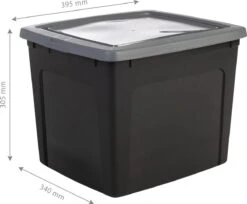 Iris Ohyama Modular Clearbox Opbergbox - 30L - Kunststof - Zwart/Grijs - Set Van 3 9 Iris Ohyama Modular Clearbox Opbergbox - 30L - Kunststof - Zwart/Grijs - Set Van 3 -Thuisopslag 1200x990 5