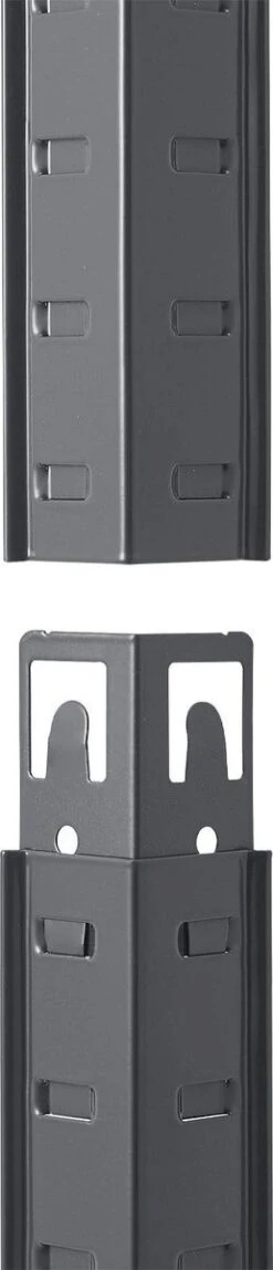 2 Stuks Magazijnstelling / Opbergrek - Easy - 160 X 80 X 40 Cm - Grijs -Thuisopslag 258x1200