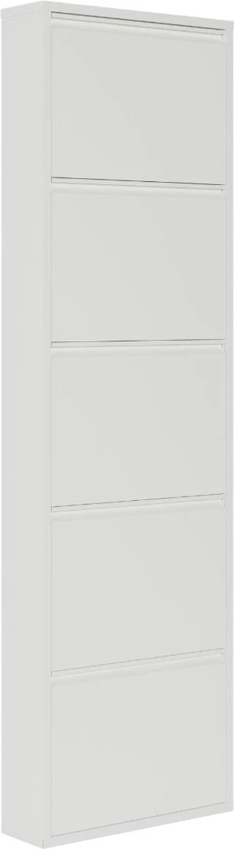 Schoenenkast Bodi 5-vaks Wit 8 Schoenenkast Bodi 5-vaks Wit - Afbeelding 6