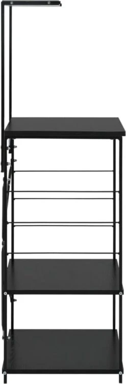 VidaXL Magnetronkast 60x39,6x123 Cm Spaanplaat Zwart -Thuisopslag 395x1200