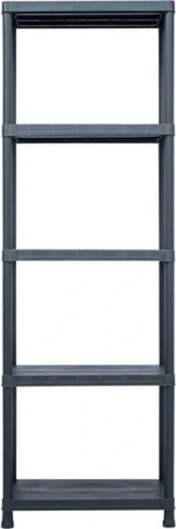 VidaXL Opbergrek 125 Kg 60x30x180 Cm Kunststof Zwart -Thuisopslag 400x1200